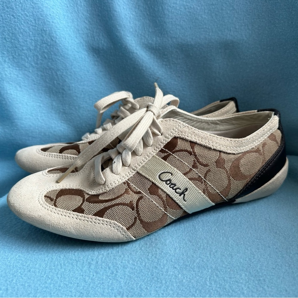 Coach limited edition BAYLEE Fashion Sneakers Logo Canvas Tennis Shoes A1474